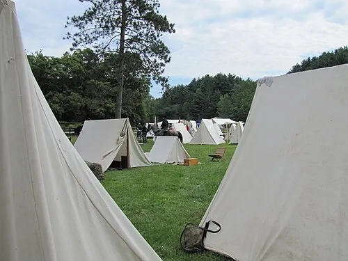 Historic Western Reserve buildings near Peninsula village in the Cuyahoga Valley.