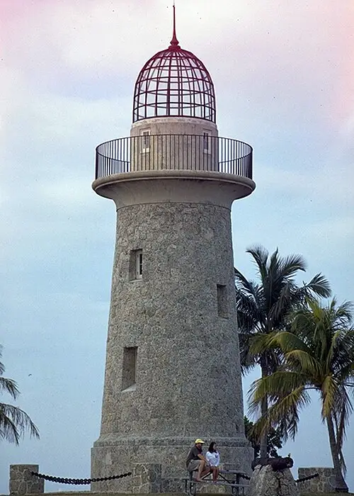 The 65-foot ornamental 1930s lighthouse on Boca Chita Key in Biscayne Bay.