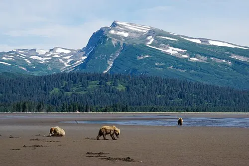 Lake Clark, known in Dena'ina as Qizhjeh Vena, a turquoise glacial lake in Lake Clark National Park and Preserve.