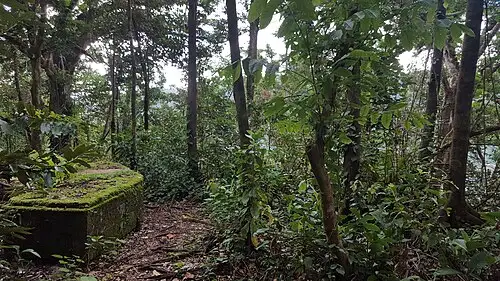 World War II coastal fortifications on American Samoa near Pago Pago Harbor.