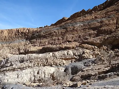 Polished marble narrows in Mosaic Canyon near Stovepipe Wells.