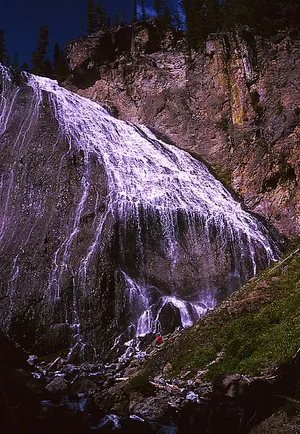 Ouzel Falls in the Wild Basin drainage at the quieter south end of Rocky Mountain National Park.