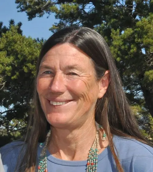 A geologist at a Trail of Time interpretive event on the South Rim Rim Trail.