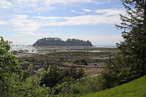 Ozette Island offshore from the wild coast at Cape Alava.