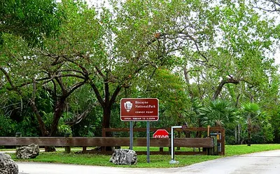 The Dante Fascell Visitor Center at Convoy Point, the only mainland access point to Biscayne National Park.