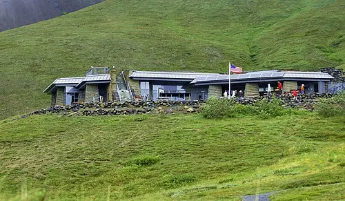 The Eielson Visitor Center at Mile 66, the closest road-served viewpoint to Denali when the road is open.