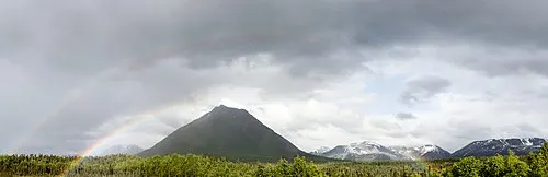 Tanalian Mountain above Lake Clark, the high tundra viewpoint reached on an 8.6-mile round-trip hike from Port Alsworth.