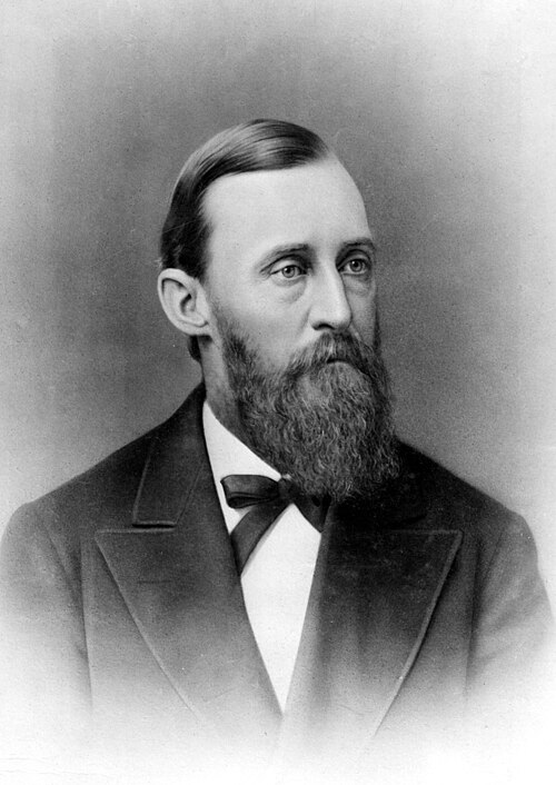 Black-and-white portrait of geologist Ferdinand Vandeveer Hayden, photographed in 1870.